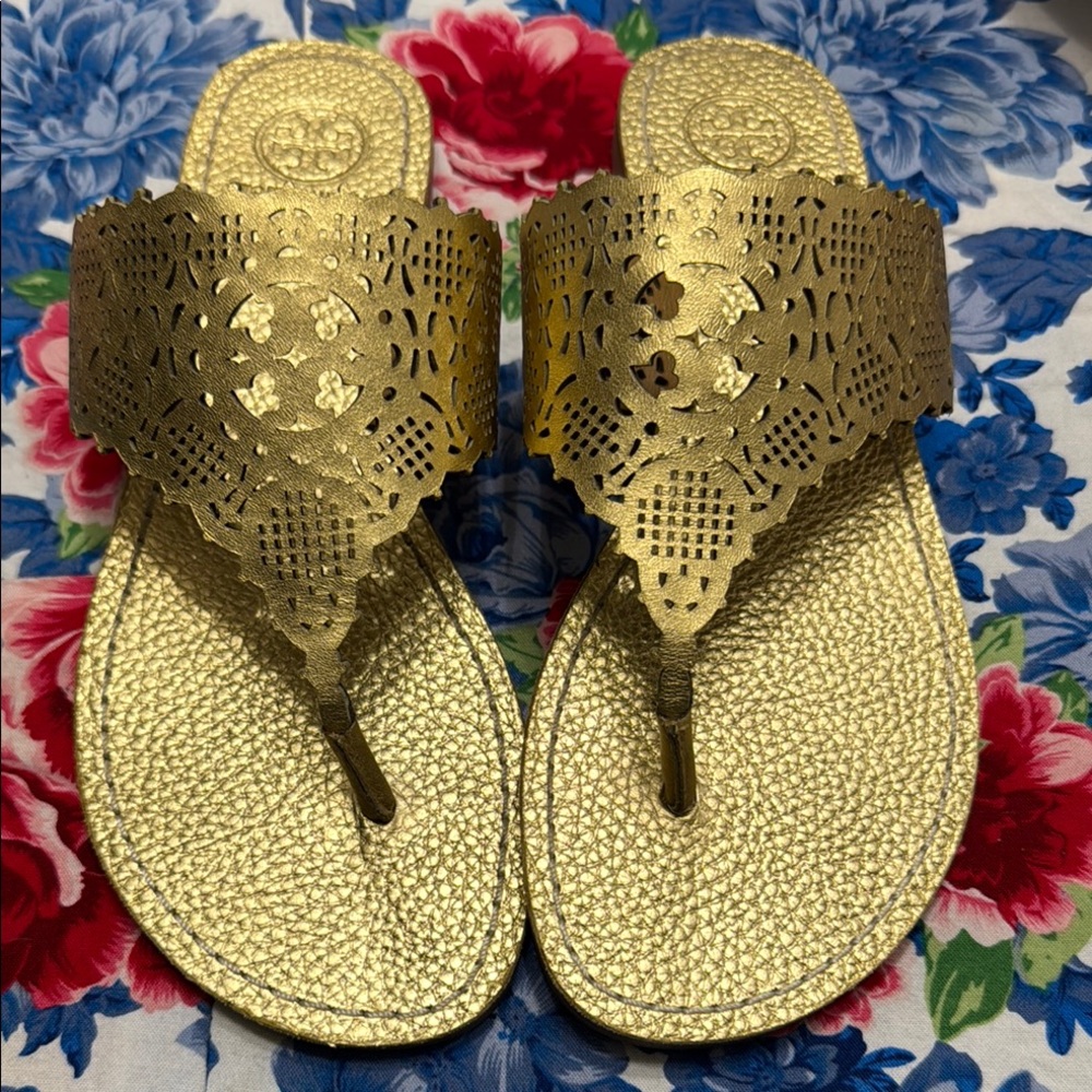 TORY Gold Women's Sandals